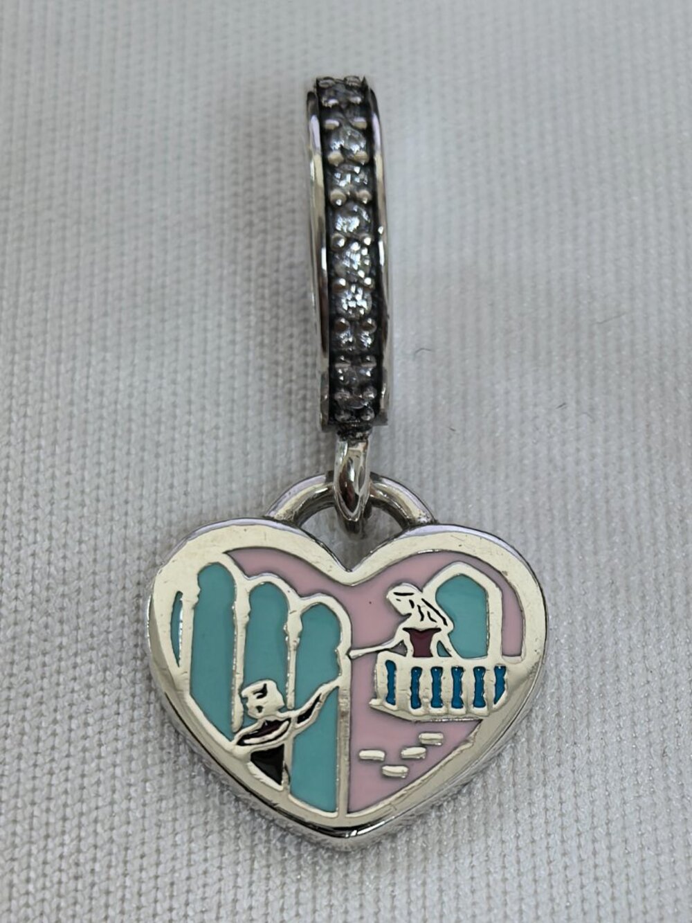 Pandora Romeo and Juliet Exclusive Dangle Charm Pendant, S925 Silver Jewelry